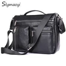 Slymaoyi новое поступление мужские сумки-мессенджеры для мужчин сумка через плечо Черная мужская сумка сумки на плечо Бизнес повседневные 1019A