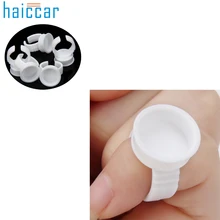 Anillos de pegamento para pigmento de Microblading, soporte de tinta de tatuaje para maquillaje semipermanente, tinta del tatuaje, envío directo, 50 Uds.