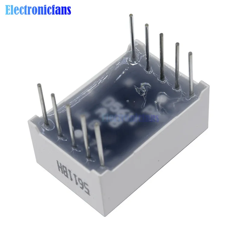 10 шт. 0,5" 0,56 дюймов красный светодиодный-значный 7-сегментный 1bit 1 бит общий анод положительный цифровая трубка
