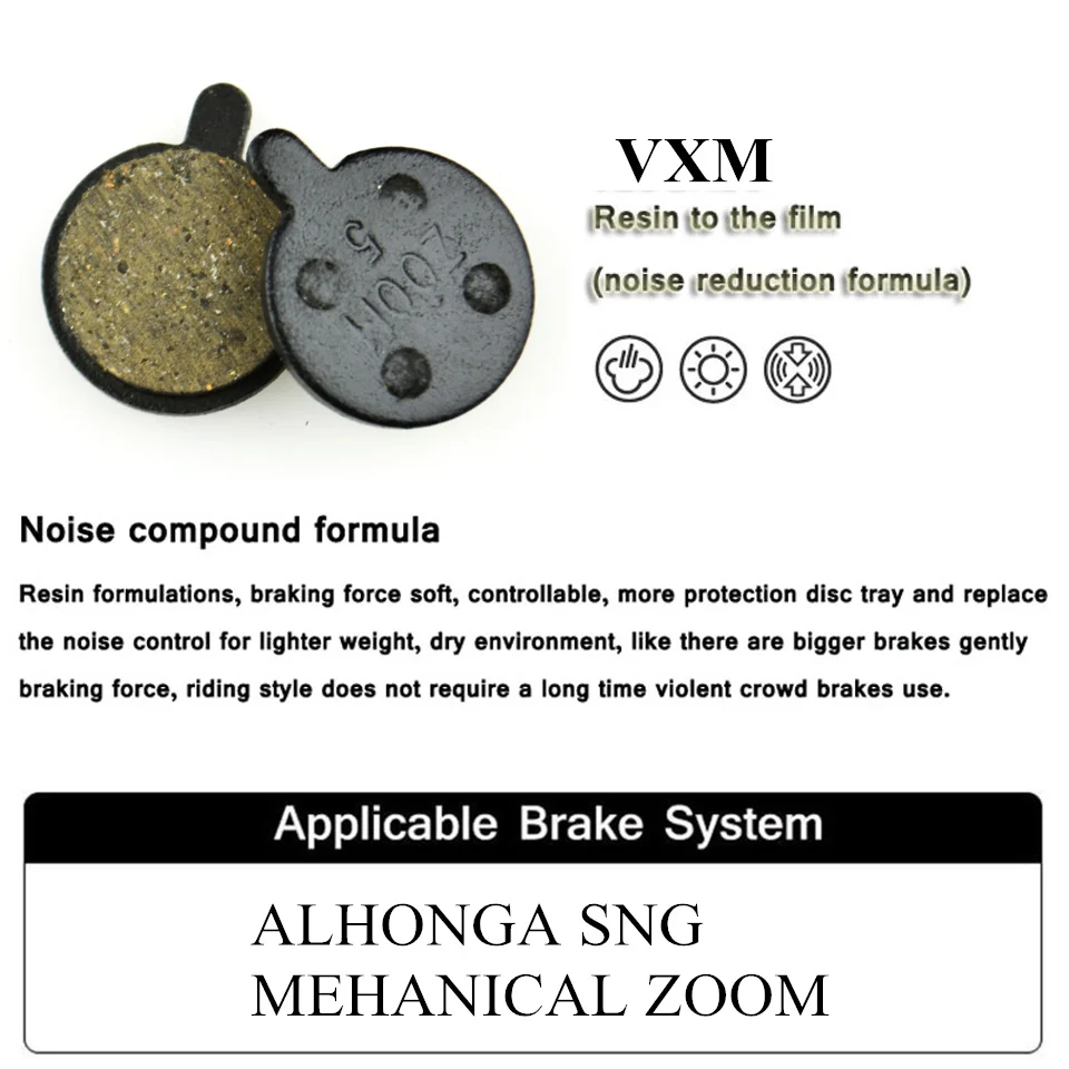 Дисковые велосипедные тормозные колодки для зум-5 дисковые велосипедные тормозные Zoom велосипедный дисковый тормоз смоляные подушечки велосипедные тормозные колодки дискового тормоза для велосипеда Запчасти