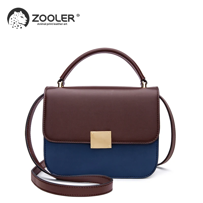 

ZOOLER 2019 new patchwork women genuine leather handbags luxury brand small bags woman shoulder bags messenger bags Sales #wp265