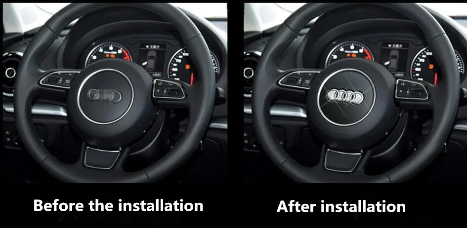 

2016 new steering wheel decorative accessories for Audi A1 A3 A4 B5 B6 B8 A6 C5 A3 A5 Q5 Q7 Modified car accessories