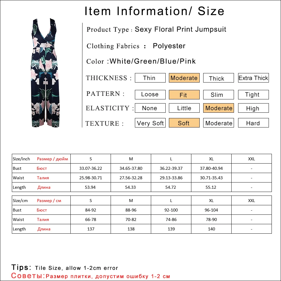 Gladiolus Hot Summer Jumpsuit Women 2019 V Neck Floral Print Split Long Pants Beach Sexy Jumpsuits 2019 Rompers Womens Jumpsuit (6)