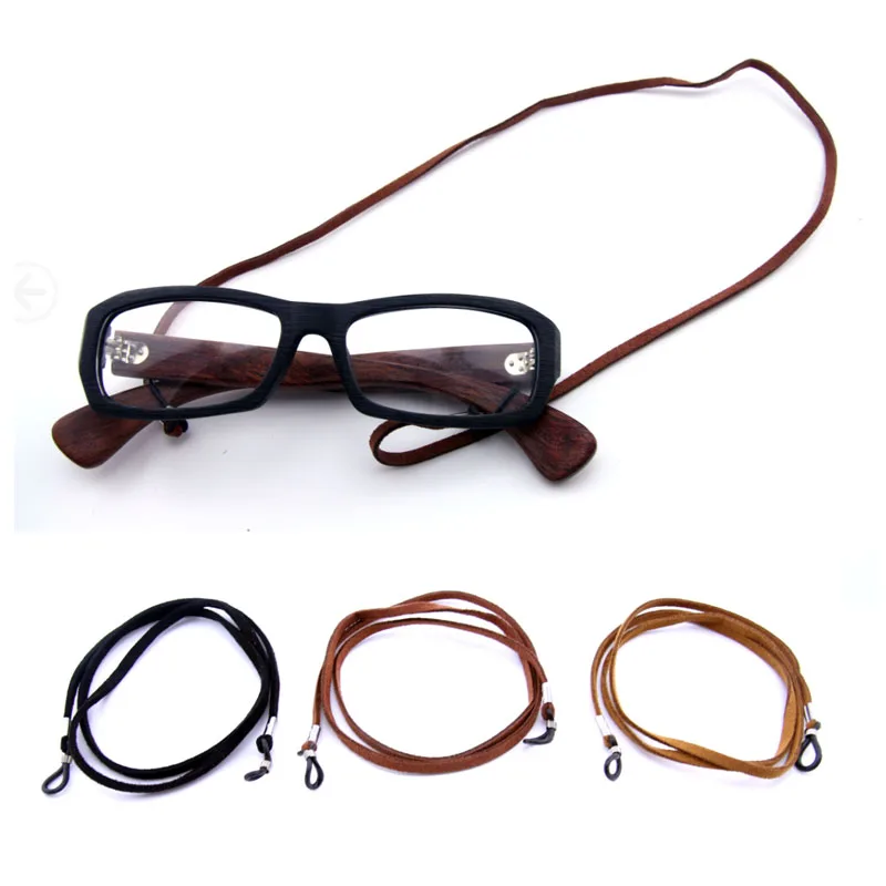 Fashion Adult Suede Rivets Eyeglasses cord Sunglasses reading Glasses