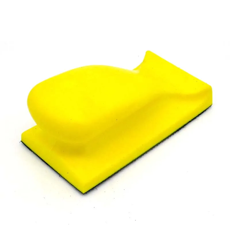 

66x126mm Foam Hand Sanding Block Polishing Pad for Hook and Loop Disc