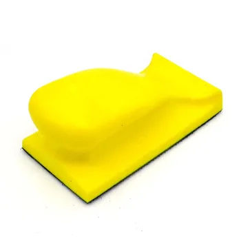 66x126mm 핸드 샌딩 블록 목공 수동 연마 후크 루프용 사포 샌딩 디스크 용 백업 샌딩 패드