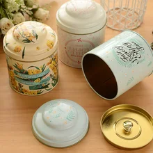 Venta caliente 5 unids/lote Caja de Té, Caja Metálica, Café Caramelo Organizador, Envase de Alimento, Mini Cocina accesorios, Bolsas de Cajas de Hojalata