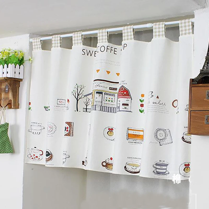 Compra cortinas de la cocina corta online al por mayor de China