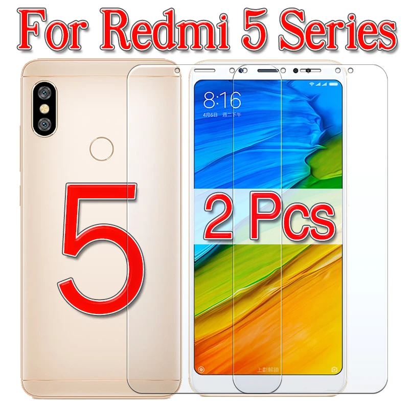 

2 Pcs Glass Redmi Note 5 Glass Protective Screen Protector For Redmi 5A Note 5 Pro Plus Tremp Glasses On Ksiomi MI A5 Note5 Glas