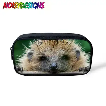 

NOISYDESIGNS Creative Pencil Case Simple Design Style Zipper Pencil Bags Animals Hedgehog Pencil Box for Boys Girls School