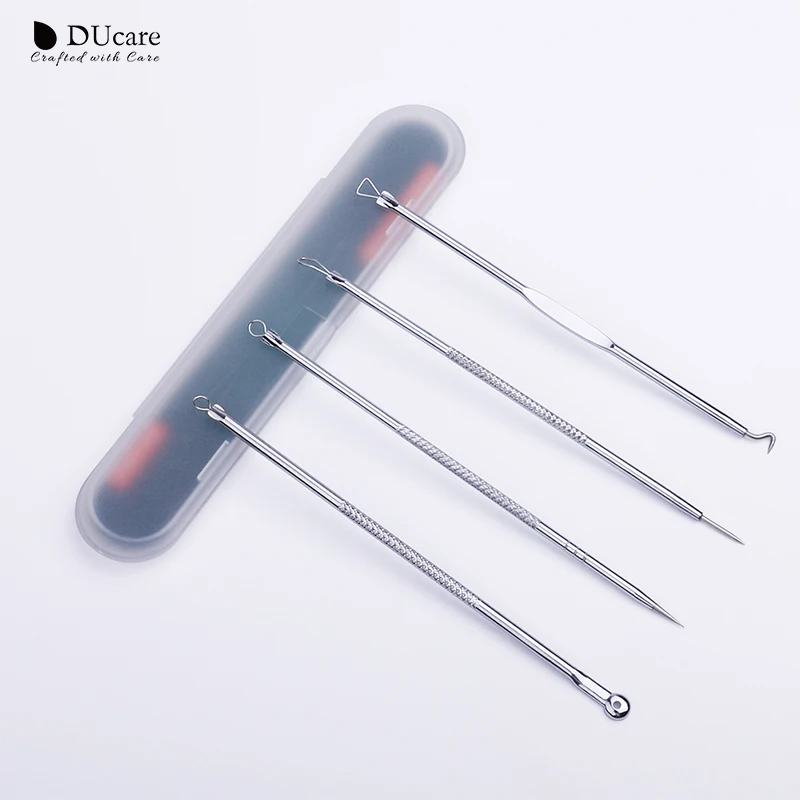 DUcare 4 шт. средство для удаления угрей из нержавеющей стали инструмент Пинцет