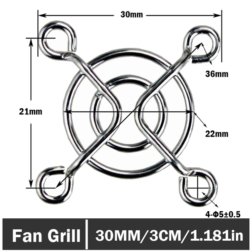 

500pcs/lot Metal Steel Grill Protector Cover Finger Guard for 3cm 30mm x 30mm PC Cooling Fan