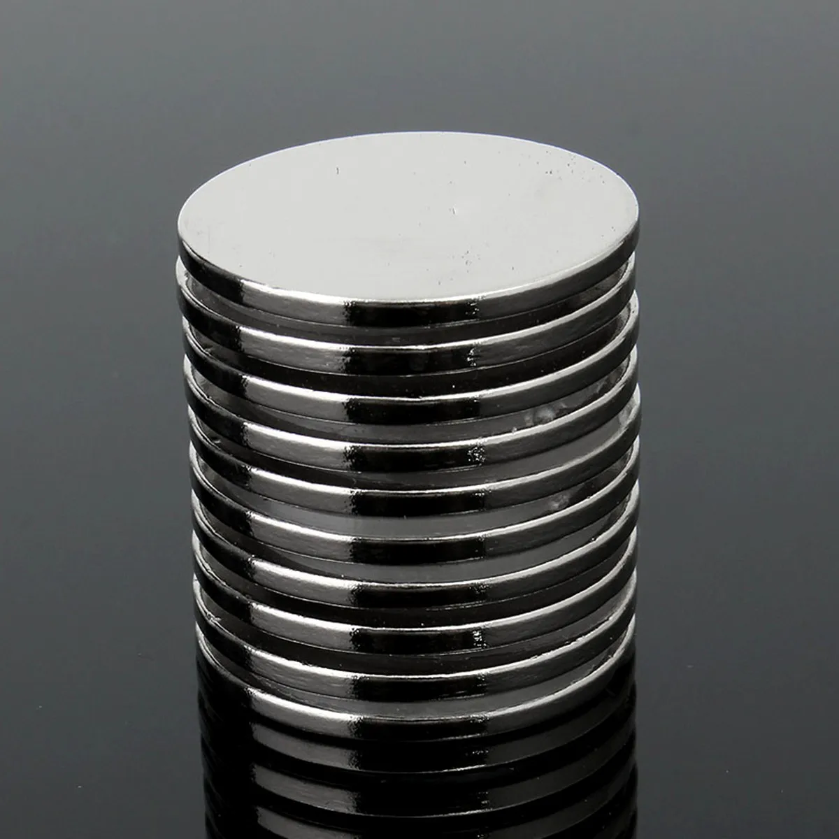 10PCS 25mm x 2mm N35 Strong Round Rare Earth Neodymium