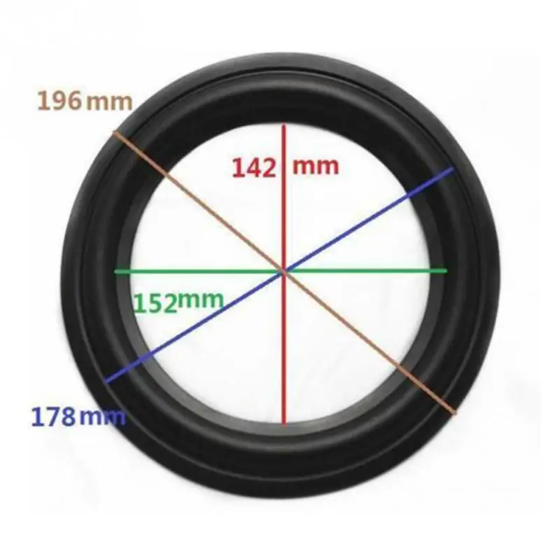

New 8-inch speaker rubber surround stereo woofer speaker repair parts foam edge sponge DIY with speaker accessories
