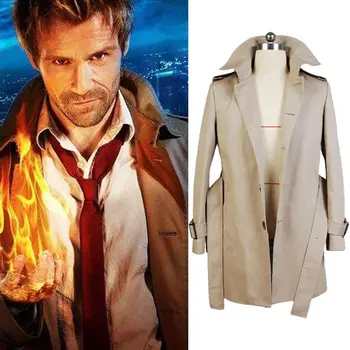 

Cosplay Constantine John Constantine Cotton Twill Trench Jacket Coat Only Costume Halloween Carnival Women Men Costume