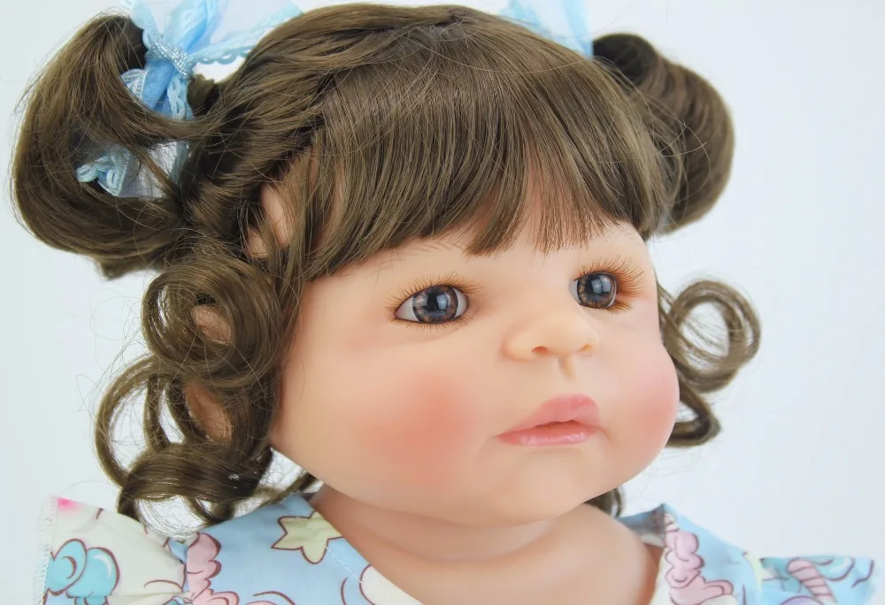 55 см силиконовый винил Reborn Baby Doll игрушка для девочки куклы новорожденных