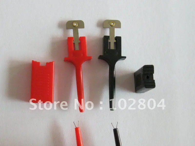 

Flat Small Test Clip for Multimeter 2 colors Red & Black Tiny Component Repair Tool High quality 20 pcs per Lot
