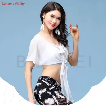 

2018 New Women Belly Dance Top Wear Oriental Belly Dance Training Clothes Top Blouse Lady Bellt Dance Tops 5 Colors