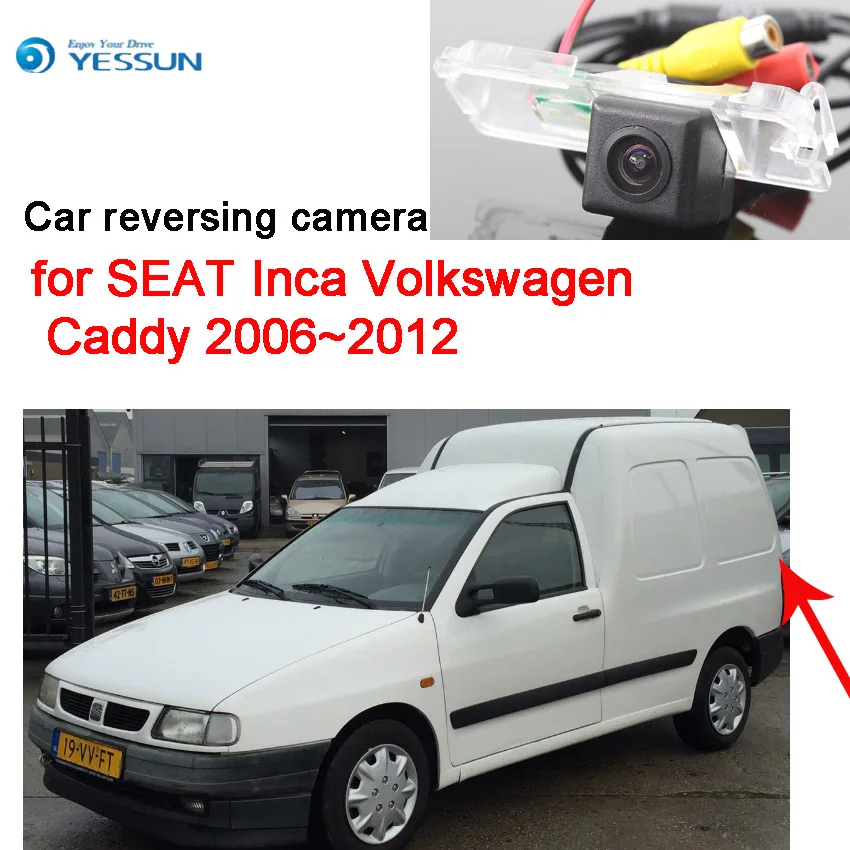 YESSUN для Seat Inca Volkswagen Caddy 2006~ 2012 Автомобильная камера заднего вида для парковки заднего вида Высококачественная водонепроницаемая CCD HD+ CAM