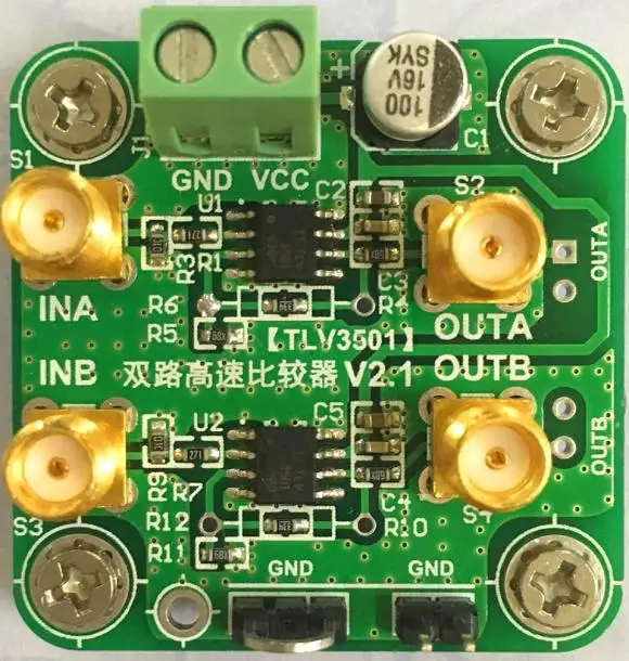 

TLV3501 Module Dual 4.5ns High Speed Comparator with Wide Bandwidth and Wide Input Voltage Without Jitter