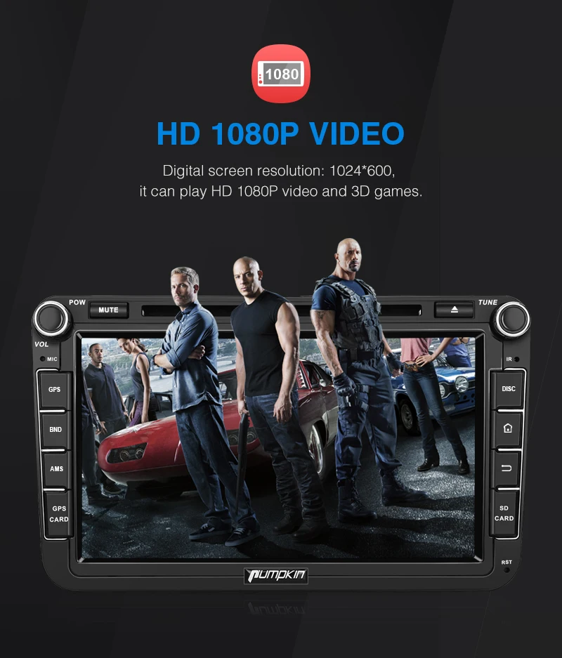 Top Pumpkin 2 Din 8"Android 9.0 GPS Autoradio Stereo Car Multimedia Player For Volkswagen/Golf/Skoda 4GB RAM 32GB ROM Wifi OBD2 DAB 9 Top Pumpkin 2 Din 8"Android 9.0 GPS Autoradio Stereo Car Multimedia Player For Volkswagen/Golf/Skoda 4GB RAM 32GB ROM Wifi OBD2 DAB 9