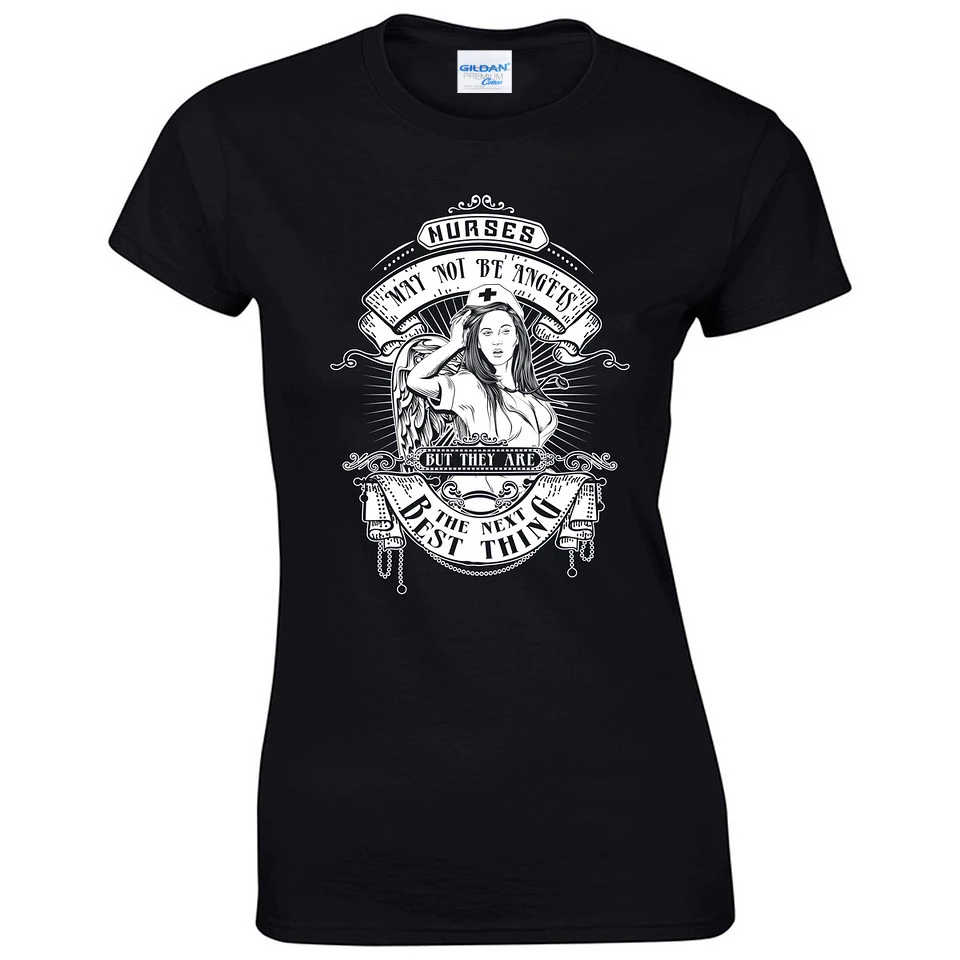 

2019 High Quality T Shirt Woman Casual Cotton Short Sleeve Medical Nurse Sign Emergency Women T Shirt printed Tee Shirts Cool