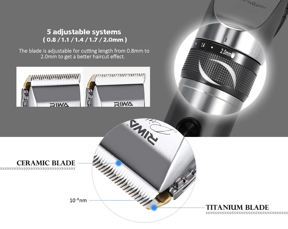 RIWA X9 профессиональный триммер для волос, электрическая машинка для стрижки волос, машинка для бритья, машинка для стрижки волос, Бритва для мужчин, европейская вилка