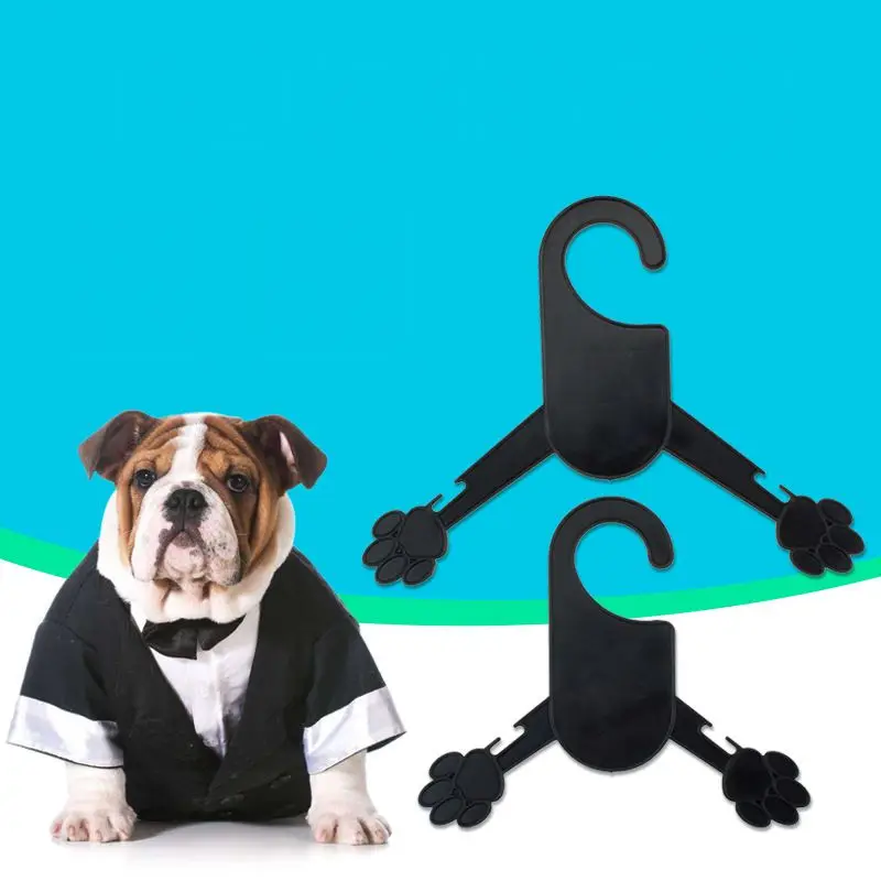 

WCIC 10 Pieces/Pack Firm Dog Clothes Rack Plastic Stylish Baby Clothes Hanger Paw Design Pets Clothes Rack Puppy Apparels Hanger