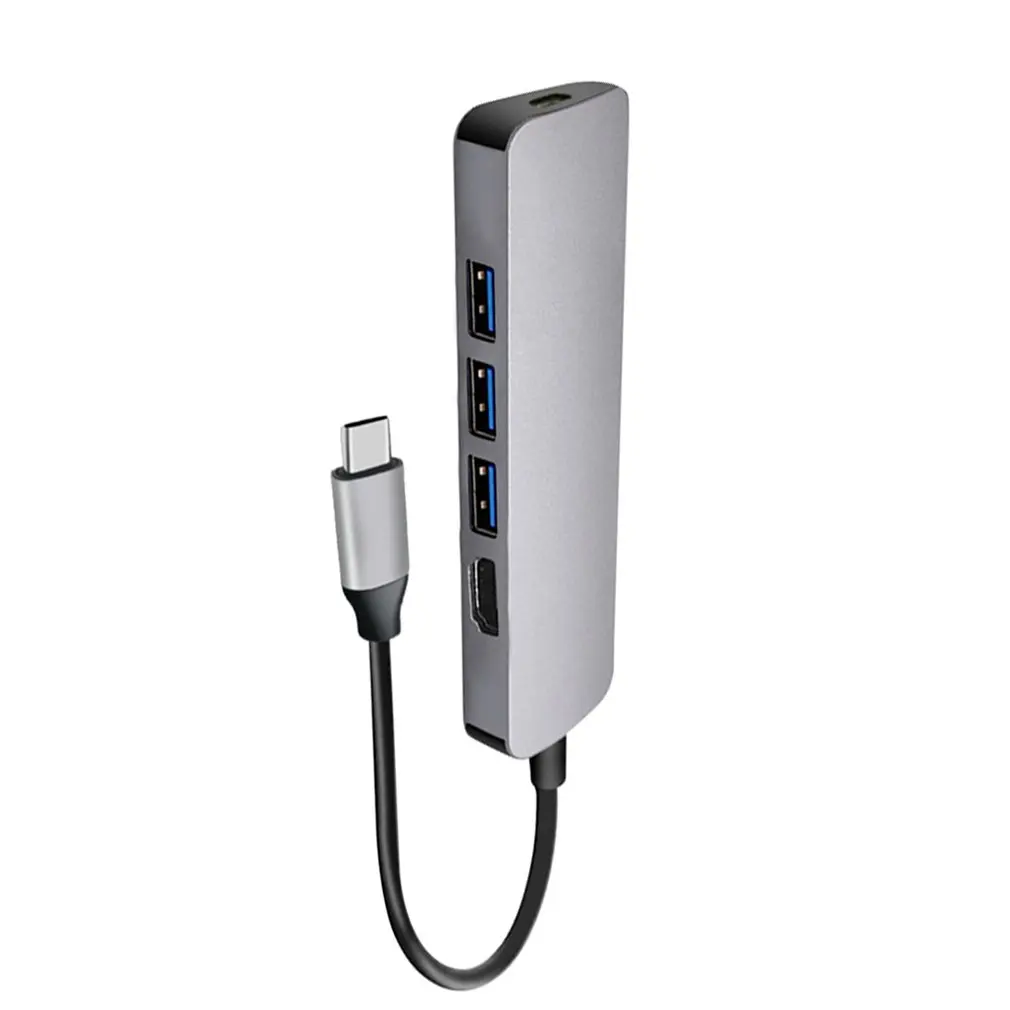 USB C HDMI концентратор адаптер TF кард-ридер USB C концентратор Суперскоростной USB 3,0 портов многопортовый USB C концентратор