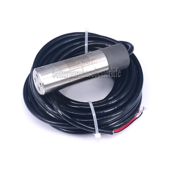 

0-10mH2O 11m Cable 9-32V power 4-20mA output, Submersible Level Transmitter Level Transducer