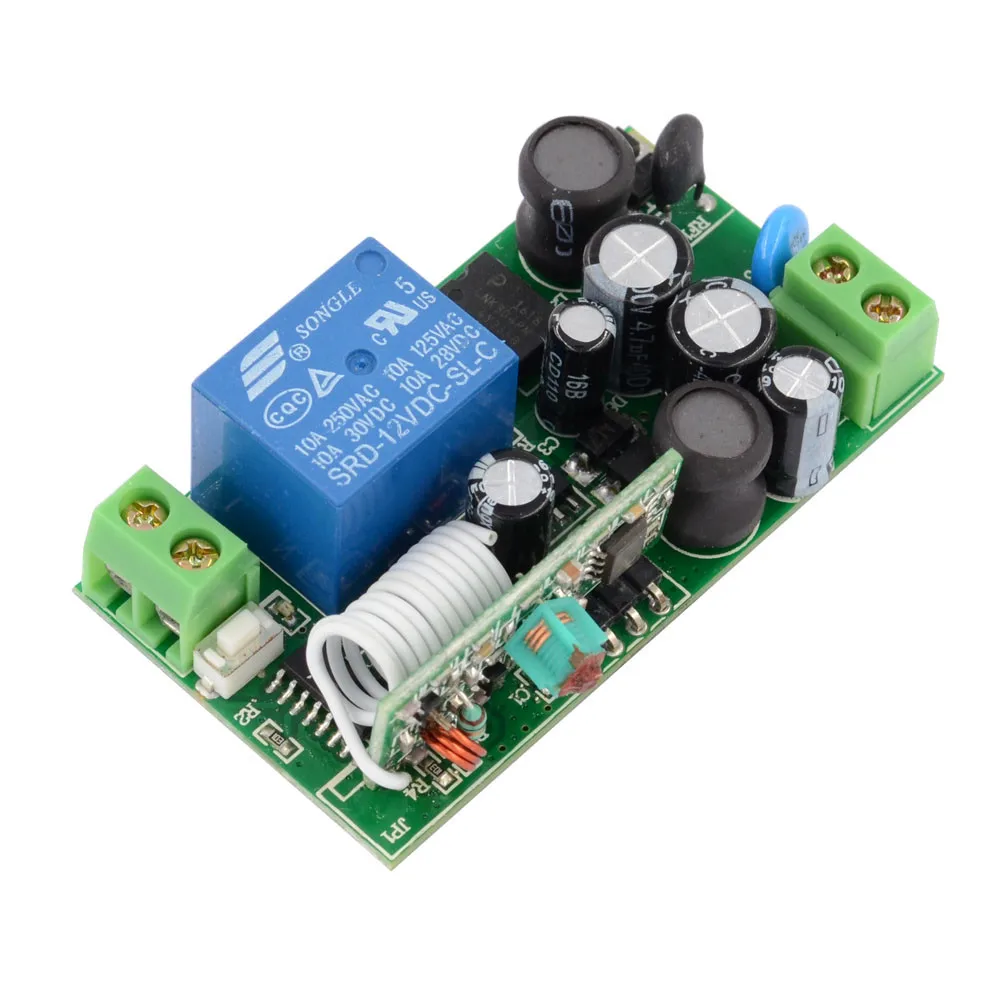 RF Lamp LED Bulb Remote Lighting Switch White Waterproof Transmitter