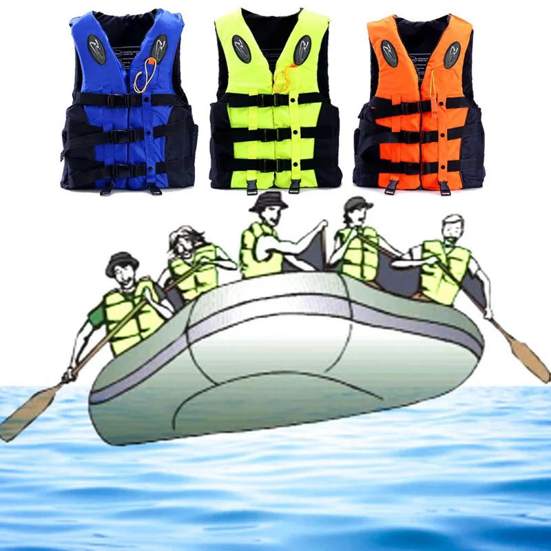 Для взрослых и детей спасательный жилет куртка Профессиональный Плавание на лодках, дрейфующих спасательный жилет со свистком водных