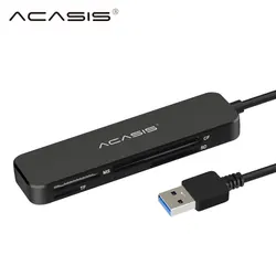 Acasis – lecteur de cartes Flash Compact USB 3.0, adaptateur pour ordinateur portable OTG Type C vers Multi cartes USB 3.0 