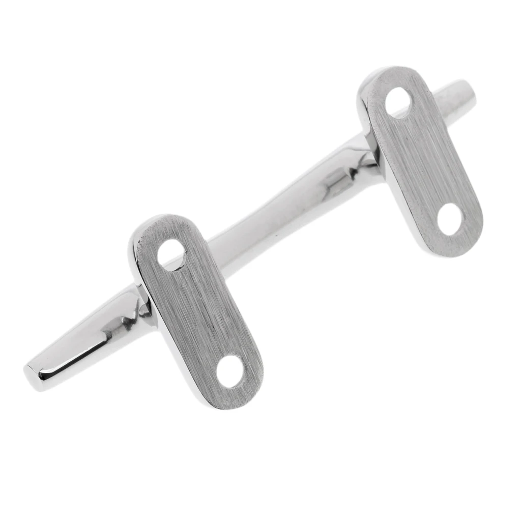 100mm High Polished Solid Stainless Steel Boat Kayak Dinghy Dock Deck Line Rope Cleat Open Base Anchor Mooring Accessories 