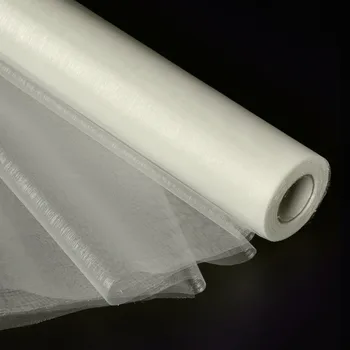 

5 Rolls 25M x 29CM Beige / Ivory Sheer Organza Roll Fabric Wedding Party Chair Sash Bows Table Runner Swag Decor Hot Sale