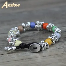 Anslow дизайн корейский сладкий карамельный стиль Модные ювелирные изделия дружба пара Женские Леди Браслеты Рождественский подарок FLOW0700LB