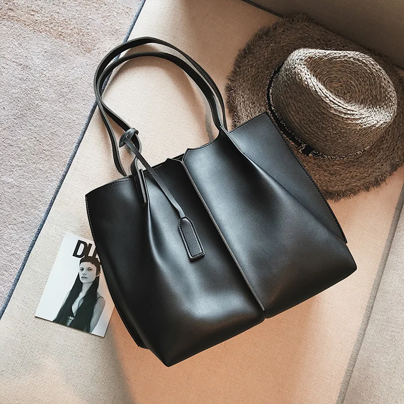 

Big bag female 2019 new shoulder bag fashion Composite Bag simple wild large capacity handbag C43-14
