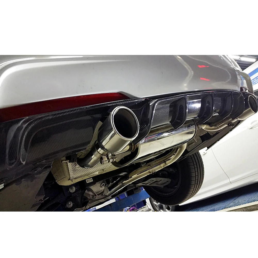 F30 Dual Exhaust Style Carbon Fiber Rear Bumper Diffuser For Bmw F30 318 3 335 340 With M Package M Sports Bumper 12 18 Bumpers Aliexpress