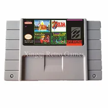 Super Nintendo SFC/SNES MS04 4 в 1 Видеоигры Картридж Консоли Карта США Версия Английского Языка Коллекция