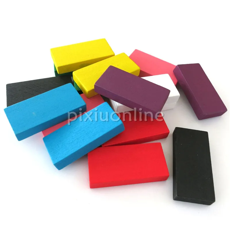 20pcs/pack J199 Colorful Wood Block 44*21*7.5cm Originality Assembling Toys DIY Parts Free Shipping Russia 3d printer parts e3d aluminium heating block for v5 j head oxidation process v5 heat block mk7 mk8 extruder kossel and prusa i3