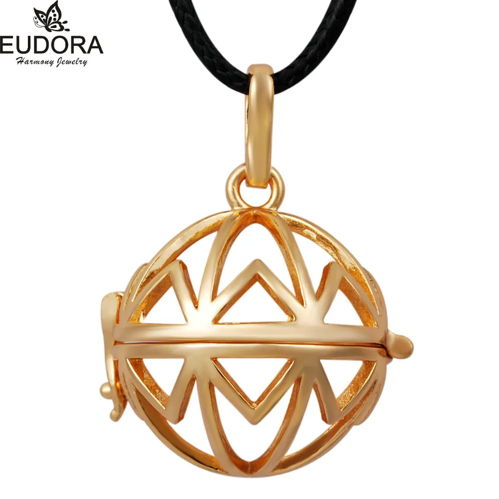 5PCS/Lot Gold Color Harmony Bola Locket Cages Pregnancy Chime Cage