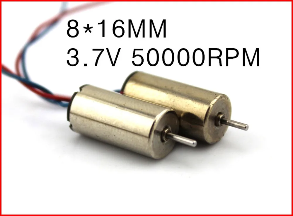 

1PCS 816 coreless motorm Ultra-high speed model aircraft motor, Strong magneto Long line 3.7v 50000rpm