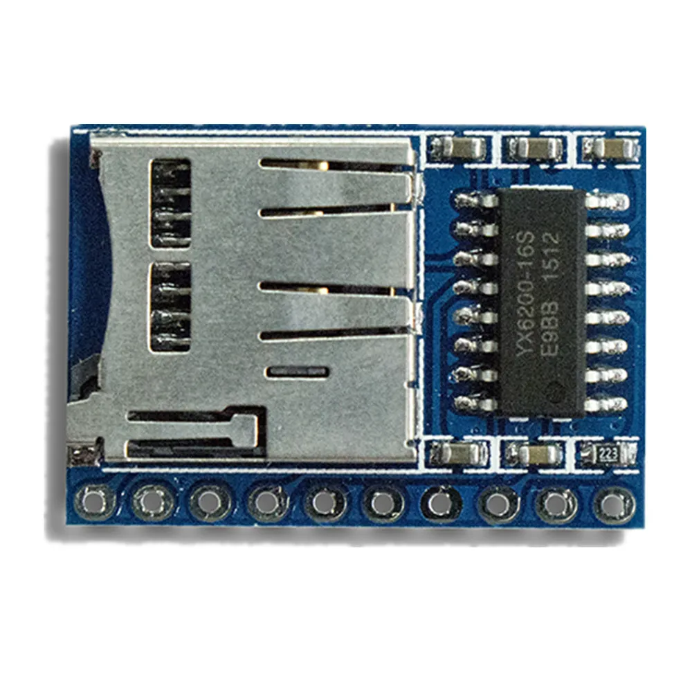 MP3-TF-10P серийный Однорядный pin 10P MP3 голосовой модуль 10pin WAV последовательный порт