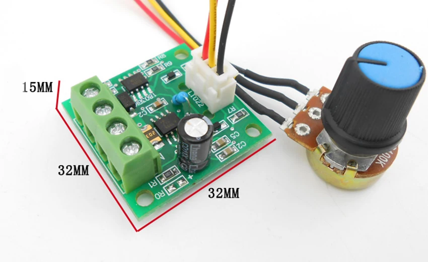 PWM DC регулятор двигателя низкого напряжения 1,8 в 3 в 5 в 6 в 12 В контроллер скорости двигателя Модуль управления током выход 0-2A DIY поставка