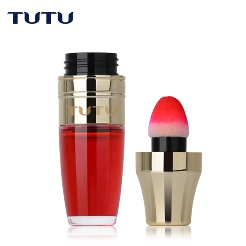 

Professional Air Cushion Lip Gloss Makeup Moisturizer Waterproof Lips Balm Sticker Liquid Shake Lipgloss Long-lasting 9g