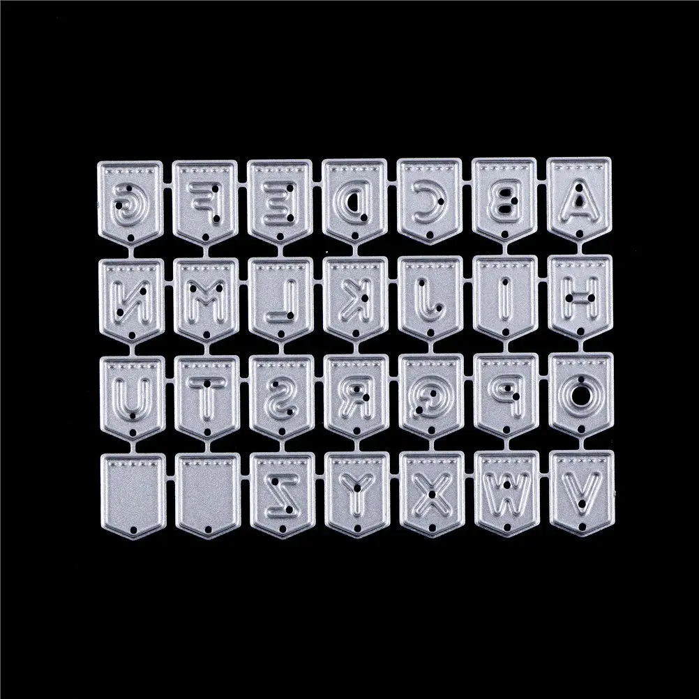 

26pcs/Set Alphabet Metal Die Cutting Dies Suit for Cutting Machine DIY Scrapbooking Embossing Folder