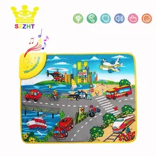 Детский музыкальный ковер, игрушки для детей, Детский транспортный автомобиль, музыкальный игровой коврик для фортепиано, игровой коврик для раннего развития, подарок пазл