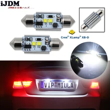 1Pcs High Power Xenon Wit 10W 2 Cre'e XB-D Geen Polariteit Canbus C5w 36Mm Festoen Led Licht lampen, auto Interieur Dome Lamp 12V
