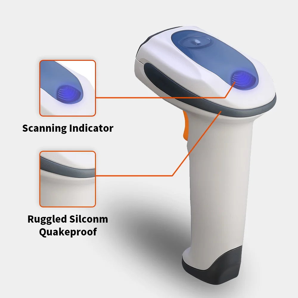 IssyzonePOS ПЗС сканер Ручной 1D светодиодный непрерывный экран оплата белый сканер подключи и играй для Windows Linux Mac 300 раз/сек