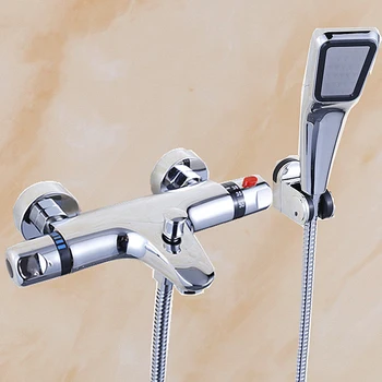 

Wall Mounted Chrome Thermostatic Shower Mixer Thermostatic faucet Shower Taps , Automatic Temperature Control Water Valve